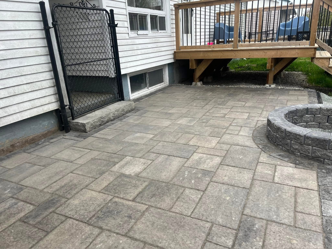 Brick pavement project